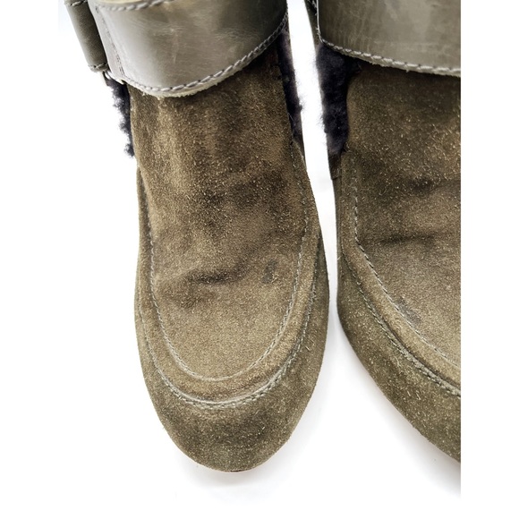 Joan & David booties Boot Forest Green Size 6.5 M 3.5“ - Picture 4 of 14